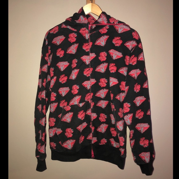 Billionaire Boys Club Other - Billionaire Boys Club Full Zip Hoodie - Red/Black